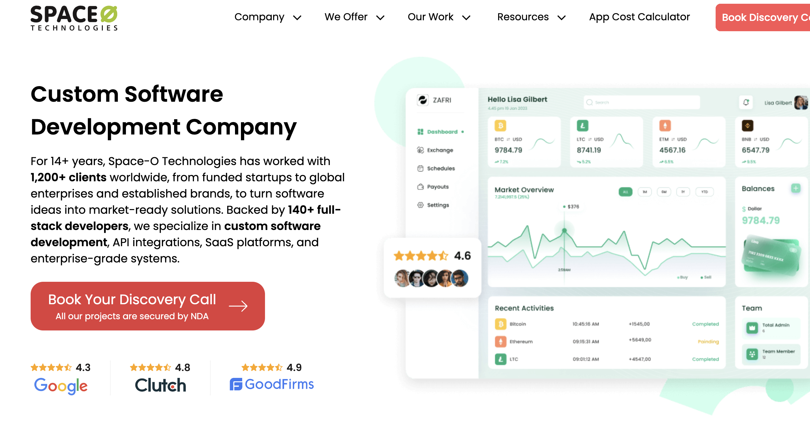 Space-O Technologies Homepage